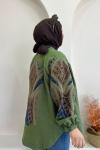 ✨ Pul Payet İşlemeli Kimono ✨ Haki