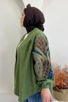 ✨ Pul Payet İşlemeli Kimono ✨ Haki