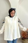 ✨ Pul Payet İşlemeli Kimono ✨ Krem