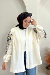 ✨ Pul Payet İşlemeli Kimono ✨ Krem