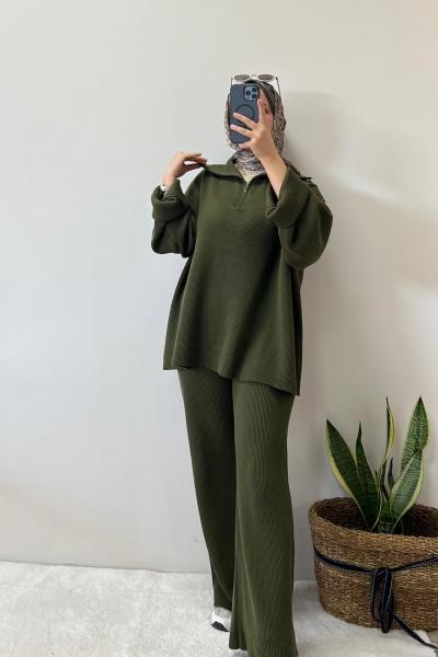 Kadın Triko Takım Yeşil