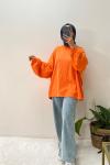 Oversize sweatshirt Turuncu