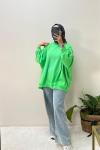 Oversize sweatshirt Yeşil