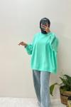Oversize sweatshirt Su Yeşili