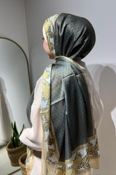 Desenli Şal Siyah Sarı