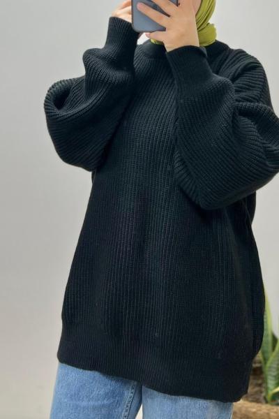 Oversıze Kazak Özellikleri Siyah