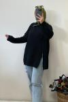 Oversize Triko Tunik Siyah