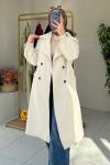 Gabardin Trençkot Taş Rengi