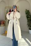 Gabardin Trençkot Taş Rengi