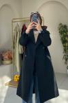 Gabardin Trençkot Siyah