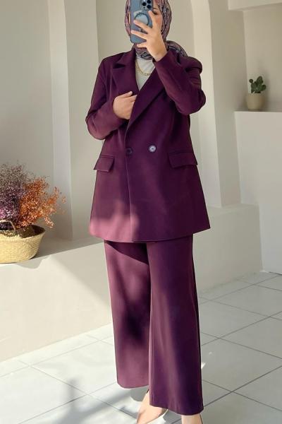 Kadın Takım Elbise Bordo