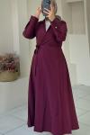 KİMONO ELBİSE  Bordo