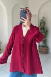 Bağlamalı Kimono Kırmızı