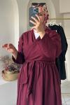 Bolero Etekli Takım Bordo