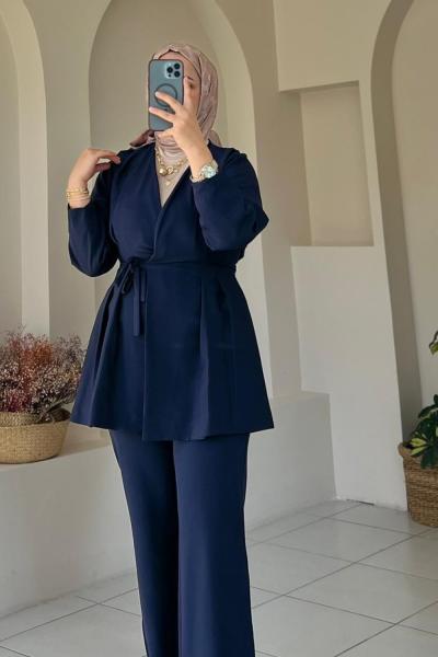İkili Kadın Takım Lacivert