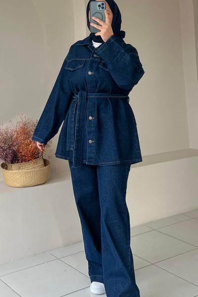 KADIN KOT TAKIM Koyu Kot