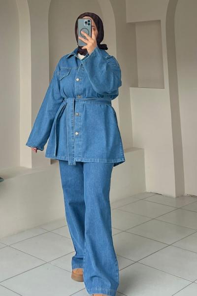 KADIN KOT TAKIM Açık Kot