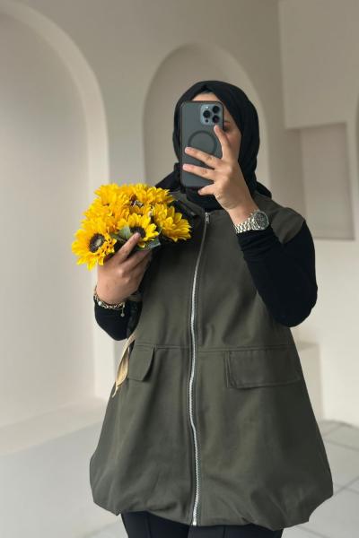 ZRA PREMİUM ASTARLI YELEK Yeşil