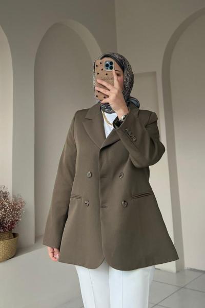 KRUVAZE HAKİ CEKET Haki