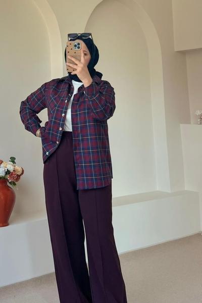 Premium Pantolon Bordo