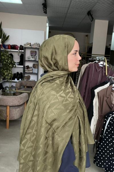 Vannel Scarf Naia Jakar Serisi Yağ Yeşili