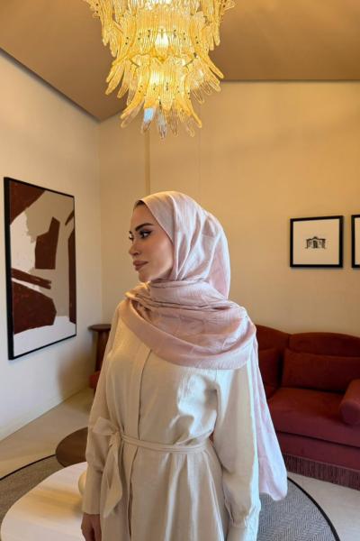 Vannel Scarf Naia Jakar Serisi Pudra