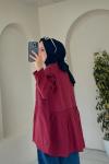 BAĞLAMALI EFİL EFİL KUMAŞ KİMONO Bordo