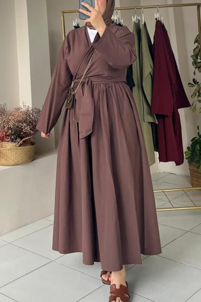 Bolero Etekli Takım Kahverengi