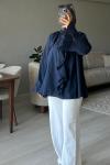 Fırfırlı Şıklık: Zarafeti Günlük Tarzla Buluşturan Tunik ✨ Lacivert