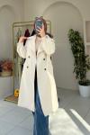 Gabardin Trençkot Taş Rengi