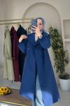 Gabardin Trençkot Lacivert