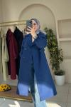 Gabardin Trençkot Lacivert