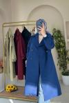 Gabardin Trençkot Lacivert