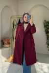 Gabardin Trençkot Bordo