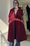 Gabardin Trençkot Bordo