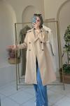 Gabardin Trençkot Camel