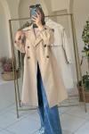 Gabardin Trençkot Camel