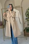 Gabardin Trençkot Camel