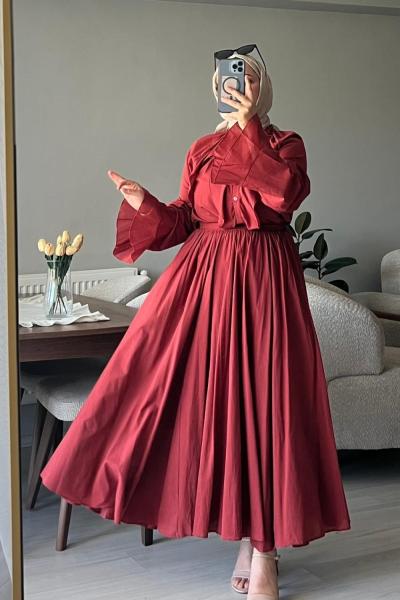 İkili Vual Etekli Takım Kiremit