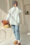 Kapişonlu Sweatshirt Gri