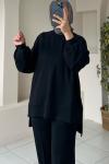 Oysho Kumaş İkili Takım (Sweatshirt - Pantolon) Siyah