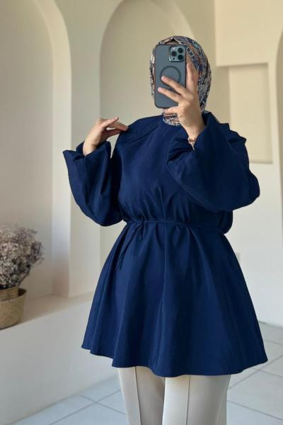 Reklan Kol Tunik  Lacivert