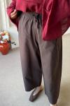 Barrel Fit Pantolon (ÖN SİPARİŞ)  Kahverengi