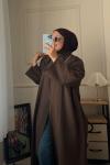 Keten Abaya Kahverengi