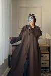 Keten Abaya Kahverengi