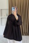 Oysho Şal Detaylı Tunik Kahverengi
