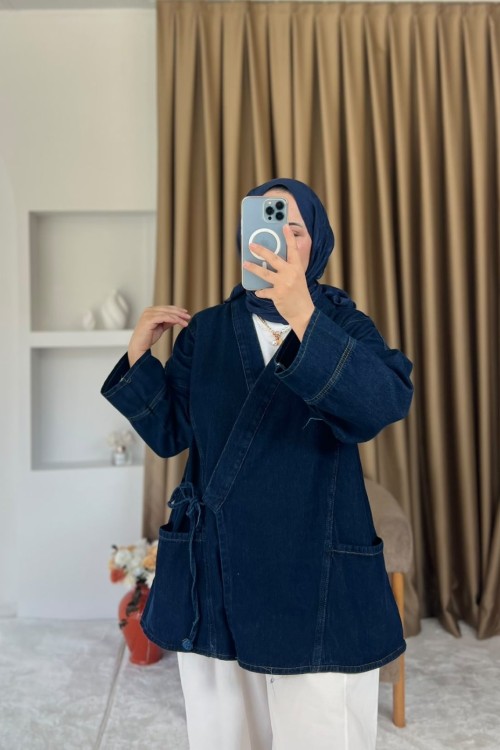 Kot Kimono Lacivert