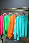 Oversize sweatshirt Su Yeşili