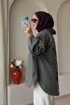 ✨ Pul Payet İşlemeli Kimono ✨ Haki