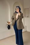 FLARE PANTOLON Lacivert